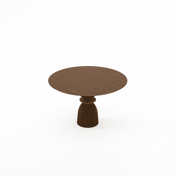 Staccato Round Dining Table 120 Amber Cocoa by KARPENTER