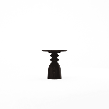 Staccato Round Side Table Kuro Wenge by KARPENTER