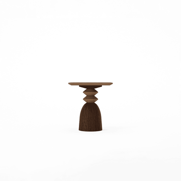 Staccato Square Side Table Amber Cocoa by KARPENTER