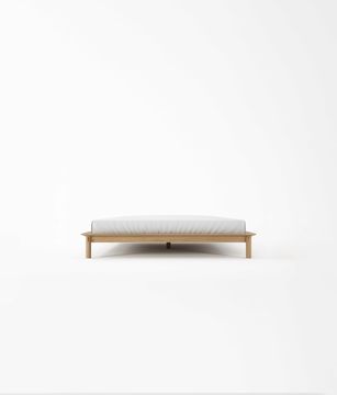 Tenon King Size Bed Without Headboard by KARPENTER