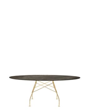 Glossy marble oval  by Kartell