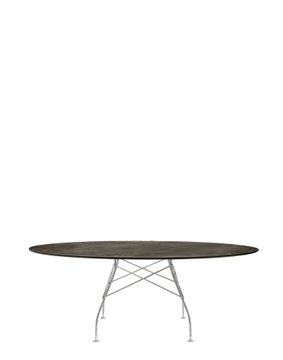 Glossy marble oval  by Kartell - view 2