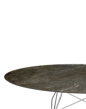 Glossy marble oval  by Kartell - view 3