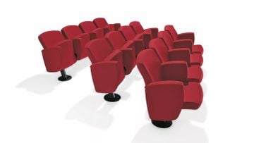Kadenza - Upholstered beam seating for conference room by Kastel