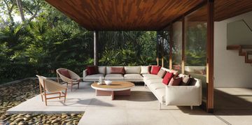 Boma Right Corner 2 Seater Connection-Open by Kettal