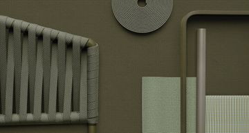 Bitta Counter Height Bar Stool Bela Rope by Kettal