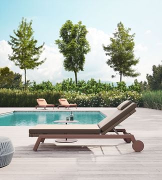 Molo Deckchair with Wheels by Kettal - view 5