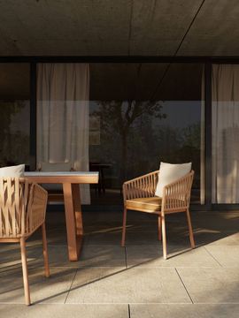 Grand Bitta Dining Armchair by Kettal - view 3