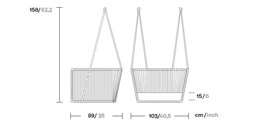 Bitta Club Swing Rope Set by Kettal - view 2