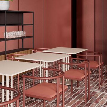 Ringer Dining table Square base by Kettal - view 3