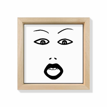 FACES IV - Ceramic tile with frame by Kiasmo - view 3