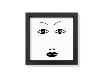 FACES I - Ceramic tile with frame by Kiasmo - view 2