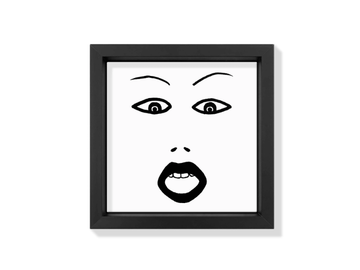 FACES IV - Ceramic tile with frame by Kiasmo - view 2