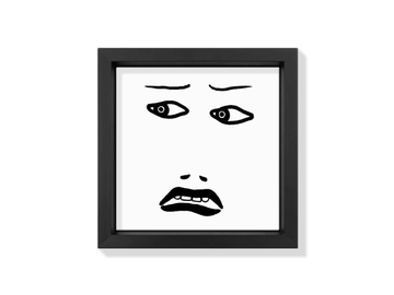 FACES VI - Ceramic tile with frame by Kiasmo - view 2