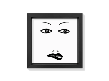 FACES VIII - Ceramic tile with frame by Kiasmo - view 2