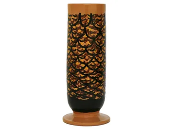 CURVE III - Ceramic vase by Kiasmo - view 2