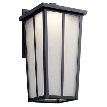 Amber Valley Outdoor Wall Light 49624BKTLED by Kichler