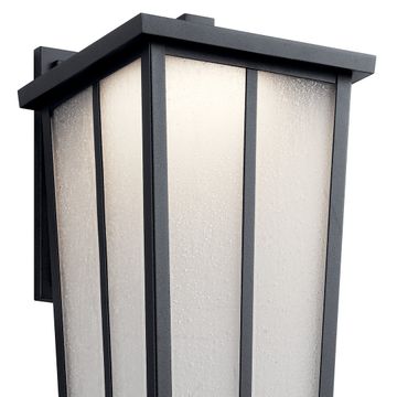 Amber Valley Outdoor Wall Light 49624BKTLED by Kichler - view 2