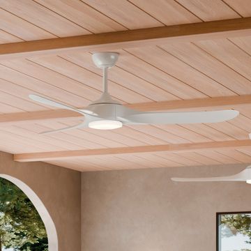 Mylo Ceiling Fan 60" 3 Blades Selectable CCT Size:13.5" H x 60" DIA Model:310560CPZMWH by Kichler
