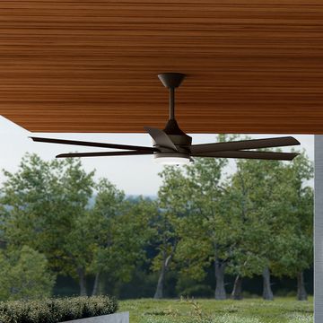 Solen Ceiling Fan 65" 6 Blades 3000K Size:16.5" H x 65" DIA Model:310065-MWH by Kichler