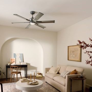 Szeplo Patio Ceiling Fan 60" 6 Blades Size:60" W x 16.25" H x 60" DIA Model:300300WSP by Kichler