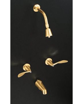 Finesse Bath and Shower Faucet Trim with Wrist Control Lever Handles, Less Spout | K-T13363-5 by Kohler