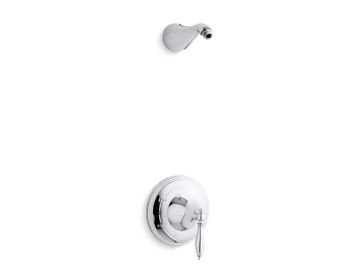 Finial Rite-Temp Shower Trim Set with Lever Handle, Less Showerhead | K-TLS313-4M by Kohler