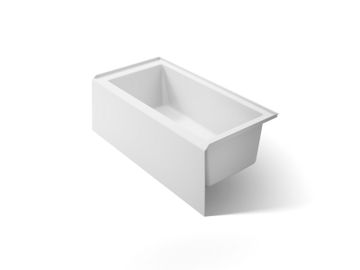 KOHLER | K-20201-RA | Underscore 60" x 30" alcove bath with integral apron, integral flange, and right-hand drain by Kohler