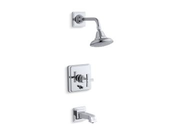 KOHLER | K-T13133-3B | Pinstripe Rite-Temp Bath and Shower Faucet Trim by Kohler