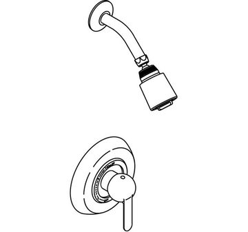 Paladar Rite-Temp Pressure-Balancing Shower Faucet Trim | K-T14547-4 by Kohler