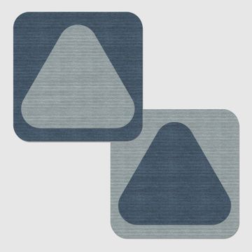 Budbili (Possum Skin Rug) Junior Rug - Pack of 2 (Solid & Inverse) by Koskela