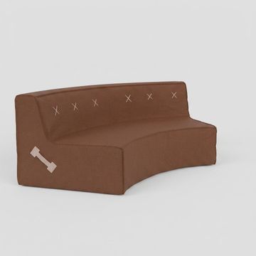 Curved Quadrant Soft Modular Sofa - Double by Koskela