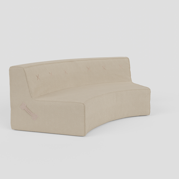 Curved Quadrant Soft Modular Sofa - Double by Koskela