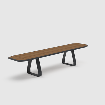 Stirrup Outdoor Bench by Koskela