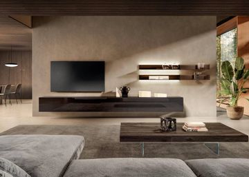 Cartesio glass shelves by Lago