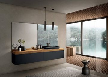 Ceramic Countertop Bathroom Sink: Kera Washbasin by Lago