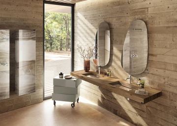 Clear Glass Bathroom Sink: Depth Washbasin by Lago
