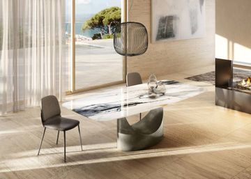 Ergonomic Dining Chairs: Ermes by Lago
