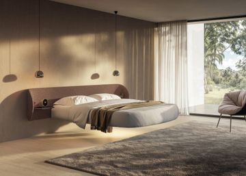 Fluttua Suspended Round Bed by Lago