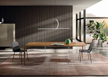P&J Table: Sleek Wooden Design, Ultrathin Top by Lago
