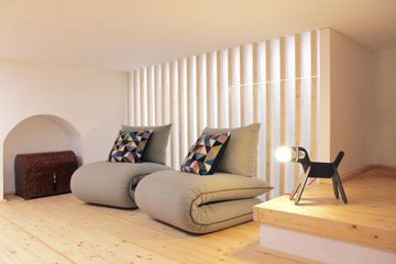 Single Futon Sleeper Chair Bed: Chama Armchair by Lago