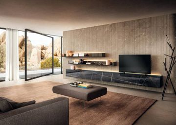 Wall Unit For Living Room with Storage: LagoLinea by Lago
