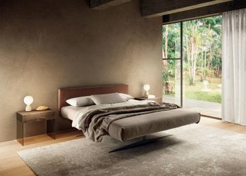 Wood Nightstand Glass Legs: Class Bedside Tables by Lago
