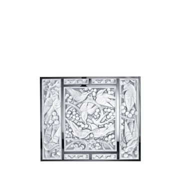 Panneau Décoratif Merles et Raisins Tête Baissée by Lalique