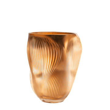 Vase Alizé Grand Modèle à la feuille d'or rose by Lalique - view 3