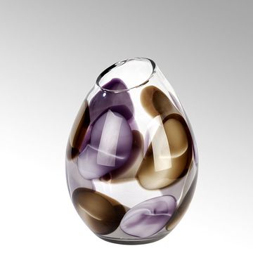 Bagodar vase, glass, violet by Lambert