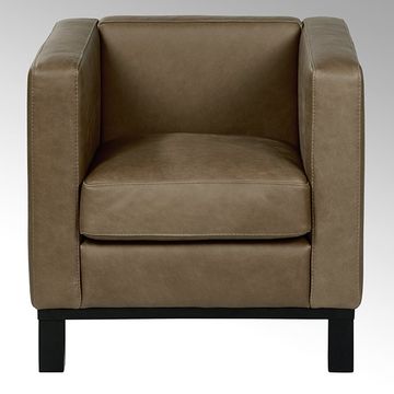 Bella armchair, 74x72x7o cm with leather Afrika, by Lambert