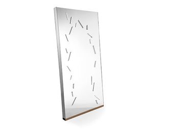 IL LANCIATORE DI COLTELLI - Specchio con base in legno massello by Lando