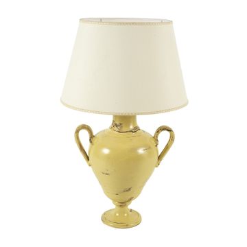 Lamp with shade - decor Arcaica Yellow by L'Antica Deruta