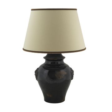 Lamp with shade - decor Arcaica Black by L'Antica Deruta